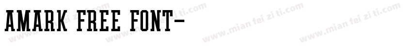 Amark free font字体转换